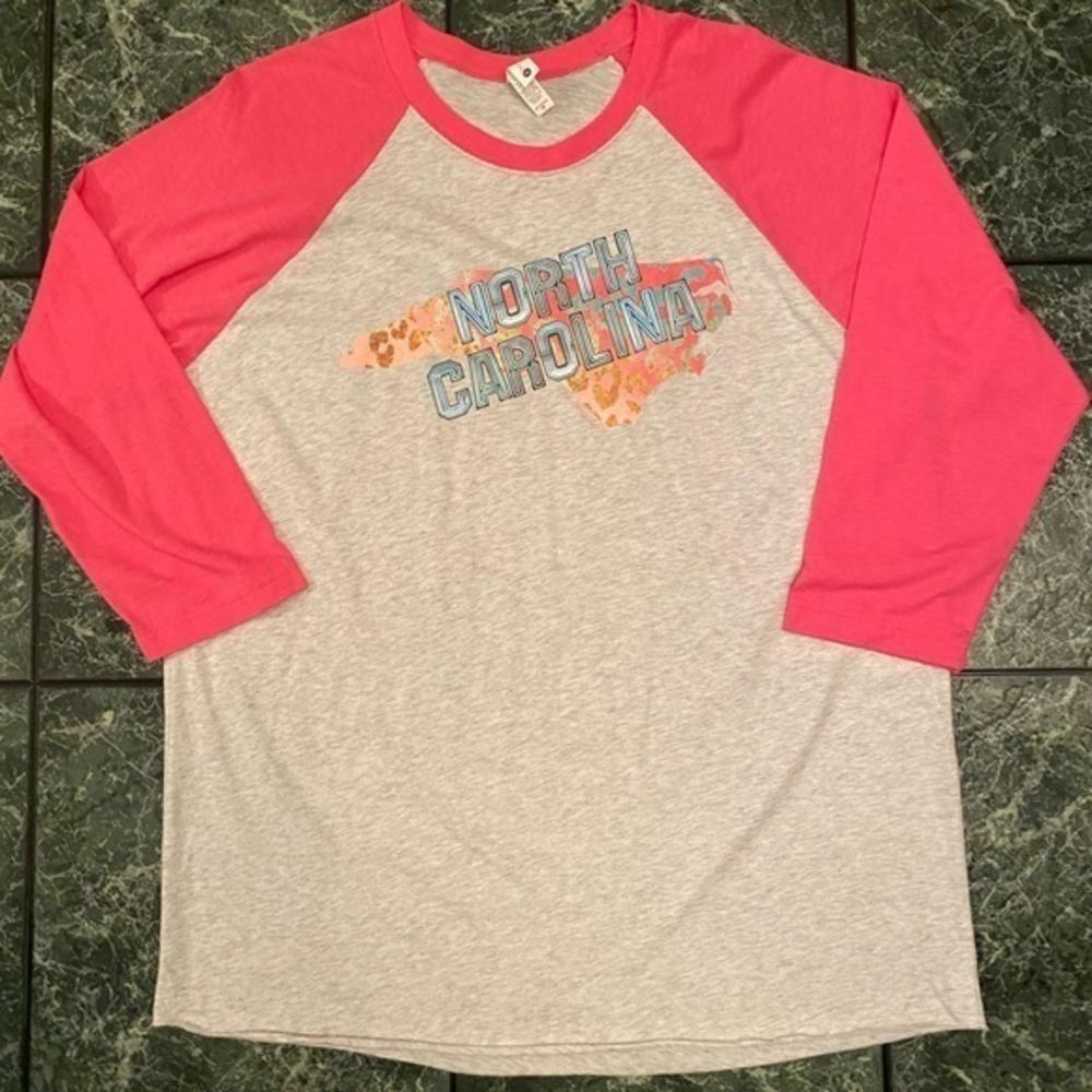Next Level Apparel‎ North Carolina Leopard Long Sleeve Tee